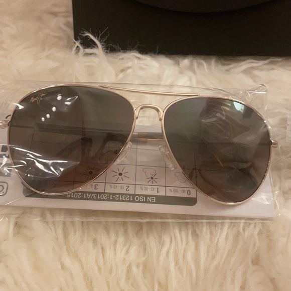 NWT Maui Jim Aviator Sunglasses- Unisex - Picture 6 of 8